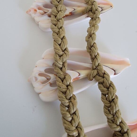 Handmade Seashell Belt Natural Shell and Braided Cord Adjustable Boho New - Picture 10 of 11